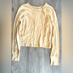 Aerie Yellow Long Sleeve Size Medium